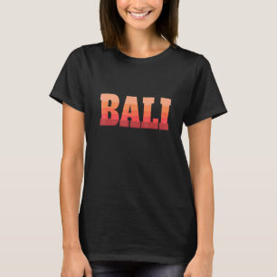 Camiseta Férias da Ilha Tropical de Verão de Bali Beach