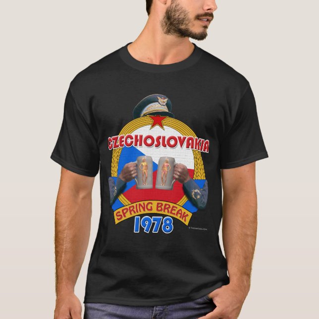 Camiseta Férias da primavera 1978 de Checoslováquia (Frente)