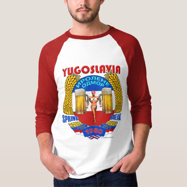 Camiseta Férias da primavera 1980 de Jugoslávia (luz) (Frente)