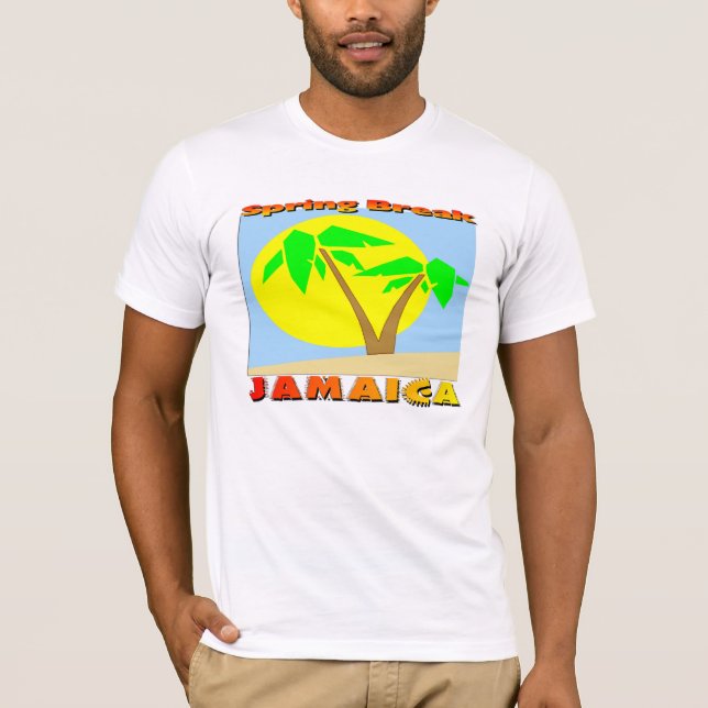 Camiseta Férias da primavera Jamaica (Frente)