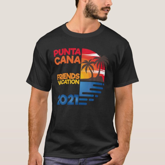 Camiseta Férias de Amigos do Punta Cana 2021 Correspondente (Frente)