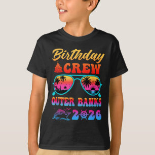 Camiseta Férias de aniversário da tripulação dos bancos ext