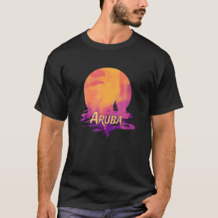 Camiseta Férias de Aruba - Trip Souvenir da Família Caribe