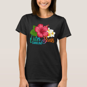 Camiseta Férias De Bancos Exteriores Com Carolina Hibisc Tr