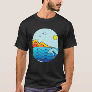 Camiseta Férias de Beachy para sempre - O Gráfico de Verão