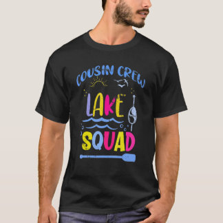 Camiseta Férias De Camping Da Família Cousin Crew Lake Squa