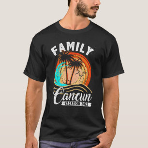 Camiseta Férias de Cancún da Família 2022 Família de Apariç