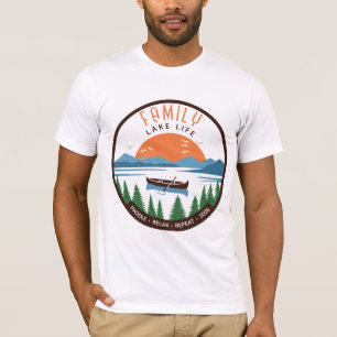 Camiseta Férias de Canoa na Vida do Lago em Família
