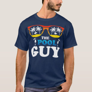 Camiseta Férias de Cara piscina Praia dos óculos de sol
