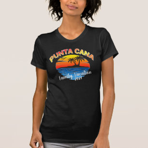 Camiseta Férias de Caribe de Punta Cana Summer Matching T-