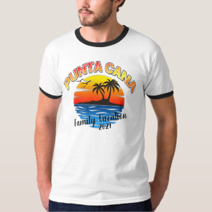 Camiseta Férias de Caribe de Punta Cana Summer Matching T-S