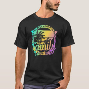 Camiseta Férias de Combate à Família Beach Summer Vintage H