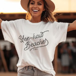 Camiseta Férias de Combinação Personalizadas de Praias Iêni<br><div class="desc">Sim, praias! Abrace o rabo da boêmia dentro! As férias de primavera e as viagens de moça estão chamando, e o seu esquadrão está respondendo no estilo da bohotown! Estas camisetas têm a garantia de virar cabeças e fazer risos. Vá em frente, arranhe as músicas, persiga o sol, e diga...</div>