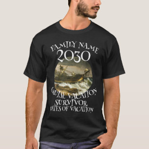 Camiseta Férias de Cruzeiro 2030 Sobrevivente de Naufrágio