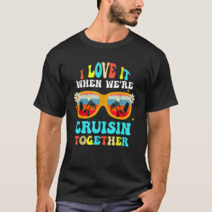 Camiseta Férias de cruzeiro Amigos Amigos Casais Garota