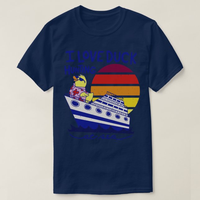 Camiseta Férias De Cruzeiro Com Caça-Pato Caça-Pato T (Frente do Design)