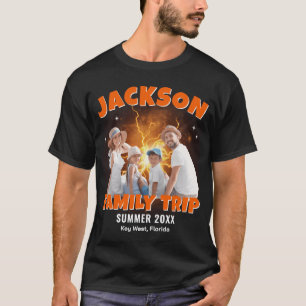Camiseta Férias de Cruzeiro da Família Foto Personalizada B
