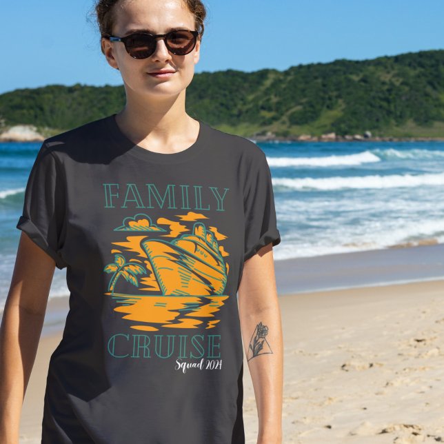 Camiseta Férias de cruzeiro familiar 2024 (Criador carregado)