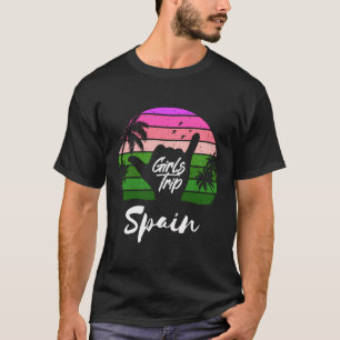 Camiseta Férias de Espanhas de Viagem para Meninas
