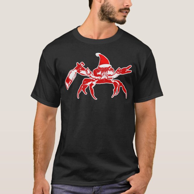 Camiseta Férias de Festa de Bebendo na Praia de Natal (Frente)