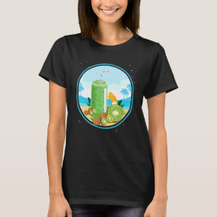 Camiseta Férias de Fruta Kiwi Praia Festa na Piscina Traje 