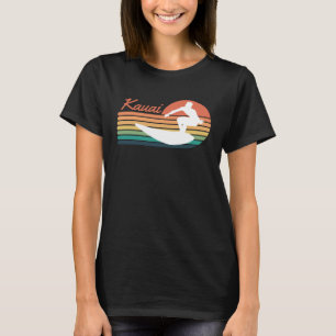 Camiseta férias de galinha com galinha com galinha de surf