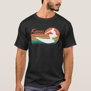 Camiseta férias de galinha com galinha com galinha de surf