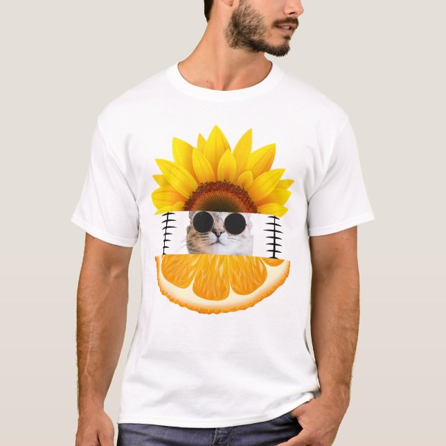 Camiseta Férias de Gato Verão (Frente)