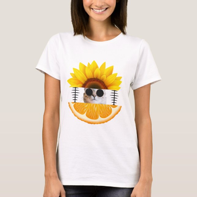 Camiseta Férias de Gato Verão (Frente)