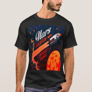 Camiseta Férias de Missão para Marte Idea de Presente