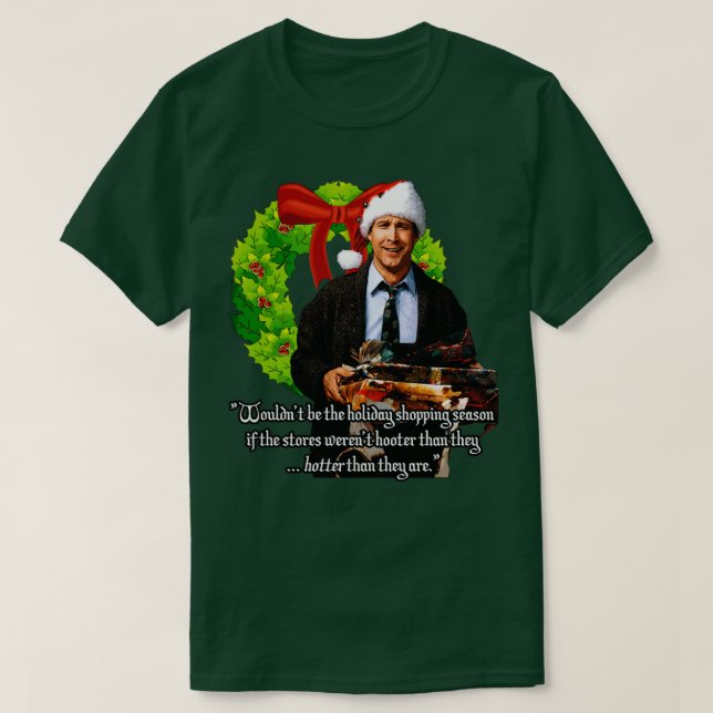 Camiseta Férias de Natal Chevy Chase como Griswold (Frente do Design)