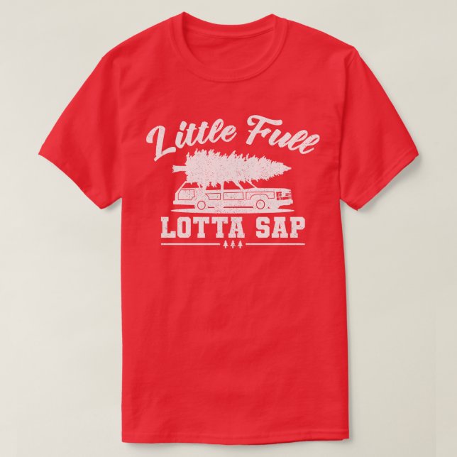 Camiseta Férias de Natal de Lotta Sap de Pequeno Cheio (Frente do Design)