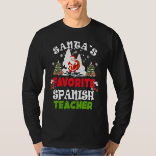 Camiseta Férias de Natal do Professor de Espanhol Favorito