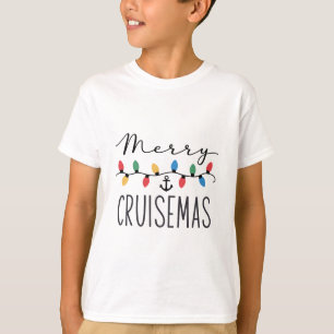 Camiseta Férias de Natal em Cruzeiro Familiar Feliz 