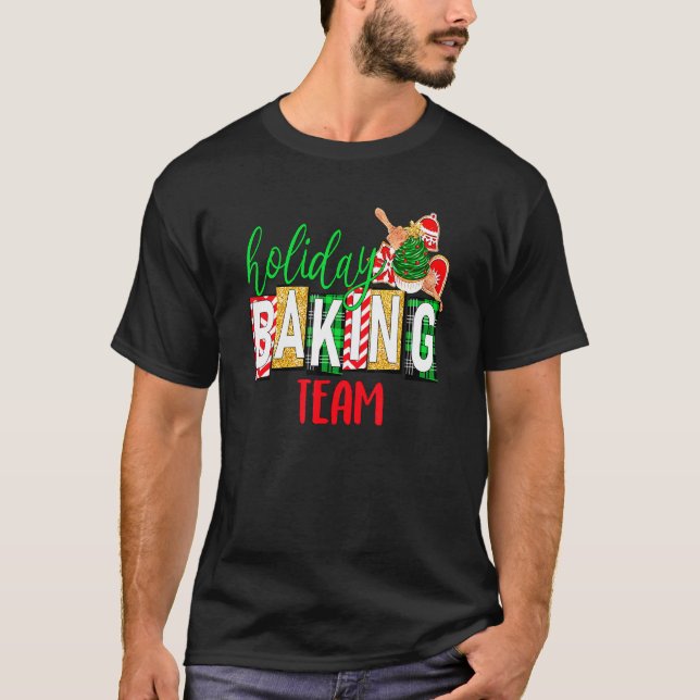 Camiseta Férias de Natal em Equipe de Baking 1 (Frente)