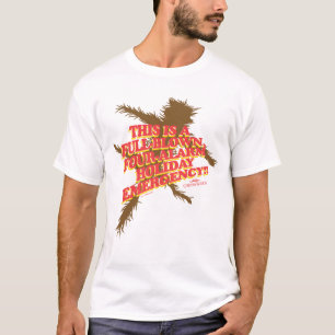 Camiseta Férias de Natal Emergência de Feriado de Quatr