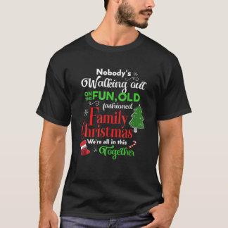 Camiseta Férias de Natal Familiares Pijamas Engraçado Xmas 