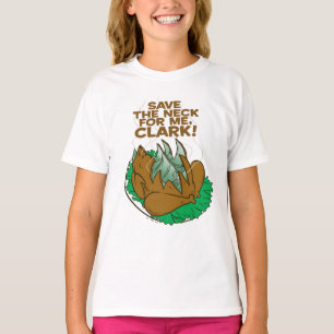 Camiseta Férias de Natal   Salve o pescoço para mim, Clar