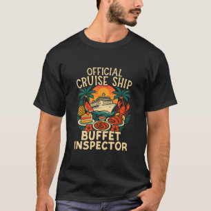 Camiseta Férias de Navio de Cruzeiro Buffet Oficial de Navi