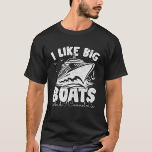Camiseta Férias de Navio de Cruzeiro Engraçado Eu Gosto de