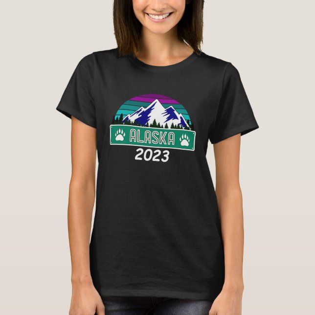 Camiseta Férias de navios de cruzeiro do Alaska 2023 Mulher (Frente)