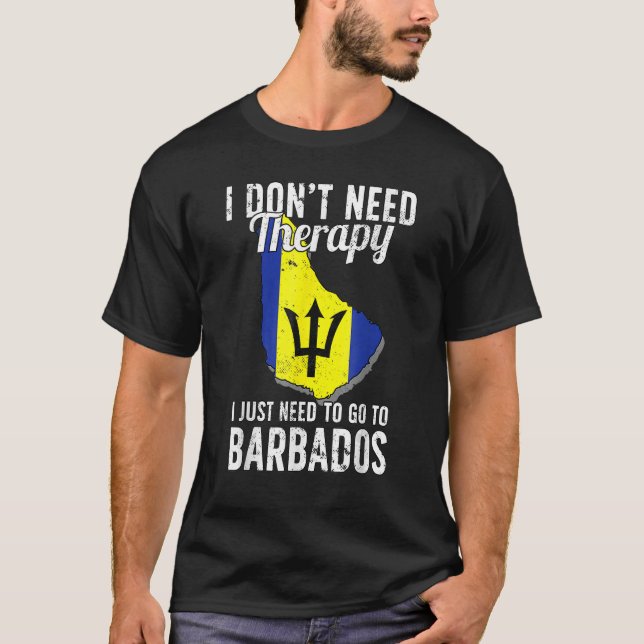 Camiseta Férias de pavilhão de Barbados (Frente)