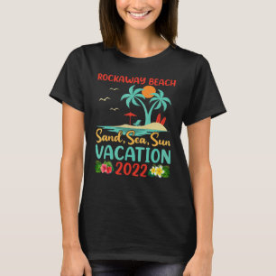 Camiseta Férias de Praia 2022 Retro Sunset New York Rockawa