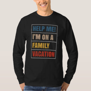 Camiseta Férias de Praia Ajudam-me a fazer férias em famíli