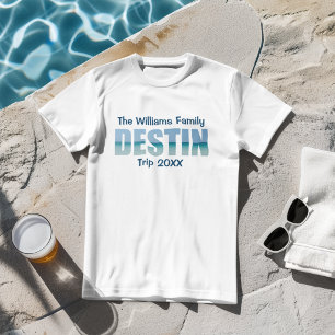 Camiseta Férias de praia de Destin Personalizadas