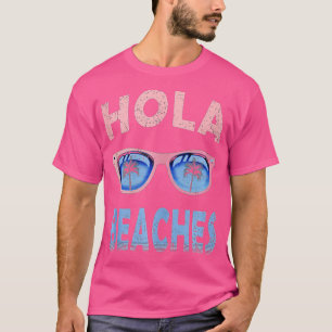Camiseta Férias de Praia, Engraçado Verão Hola Beaches