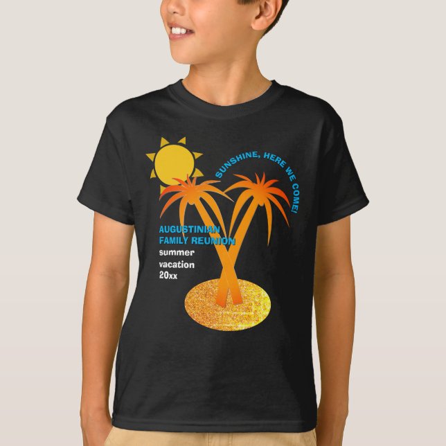 Camiseta Férias de Reunião de Verão Familiar (Frente)