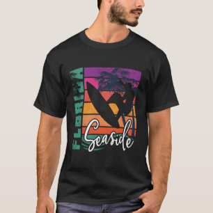 Camiseta Férias de surfe na praia da Flórida no litoral