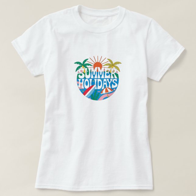 Camiseta Férias de Verão (Frente do Design)
