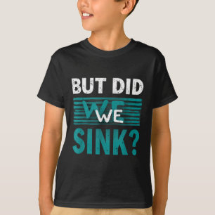Camiseta Férias de Verão Afundamos o Barco Capitão do Navio
